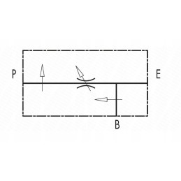 Hidraulinis vožtuvas rfp3 daliklis su reguliavimu 80l
