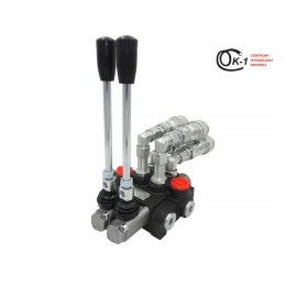 Hidraulinis skirstytuvas, 2 sekcijų, euro lizdas