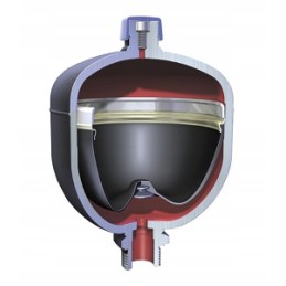 Hidroakumuliacinis diafragminis amortizatorių komplektas