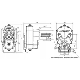PTO daugiklis krumpliaračių siurbliui, didelis, galingas, 30 kW