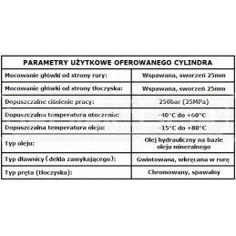 Zetor kėlimo atramos cilindras 50 32 245
