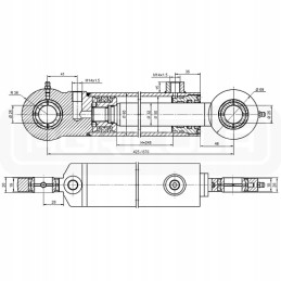 Zetor kėlimo atramos cilindras 50 32 245