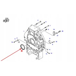 F824200210180 pavarų dėžės korpuso alyvos sandariklis