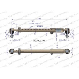 Vairo traukė 478mm AL39023W Warynski