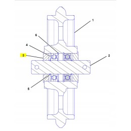 Cat mini ekskavatoriaus tuščiosios eigos rato sandariklis