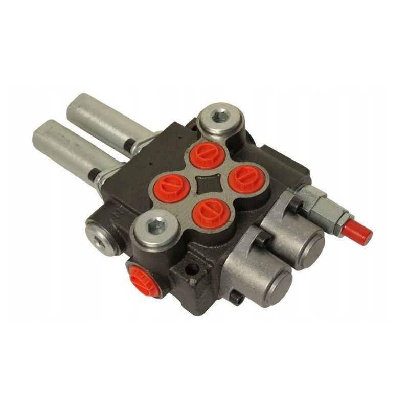 2 sekcijų 80l skirstytuvas valdomas vairasvirte