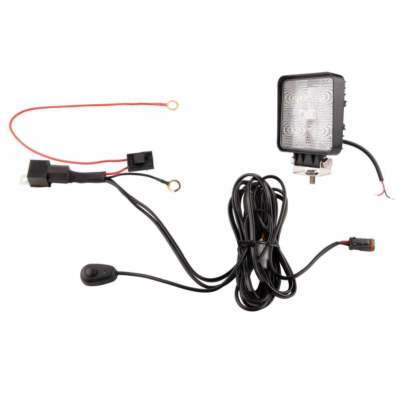 Darbo lempa 5xled 500 lm 14w jungtis