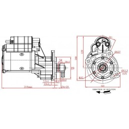 Fendt Renault starteris su Juban reduktoriumi
