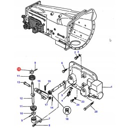 3387683m1 plastikinė pavarų svirties jungtis
