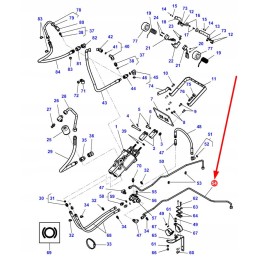 4356631m5 metalinė stabdžių sistemos žarna