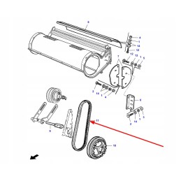 La340435153 ventiliatoriaus pavaros diržas