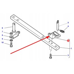 3793414m1 viršutinis lauko kablys