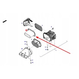 H737200092100 išorinis variklio oro filtras