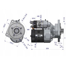 Starteris su reduktoriumi Fiat 9142680 Expom