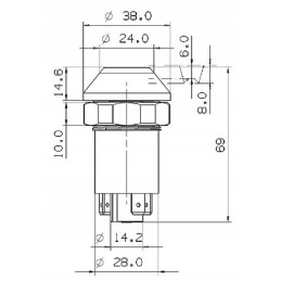 Massey Ferguson Landini kėlimo mygtukas 338840