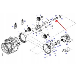X534541600000 galinės stebulės poveržlė s70 x 90