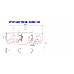 Mega250 prisukamas saugiklis mega 250 a