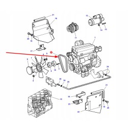 3780606m91 variklio priedai V formos dirzai