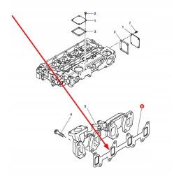 4224959m1 išmetimo kolektoriaus tarpinė