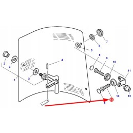 3009544x1 varžtas su rutuline galvute, m8 x 12