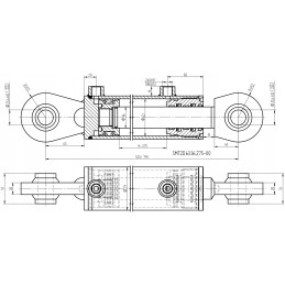 Hidraulinio cilindro pavaros stūmoklis 63x36 eiga 275