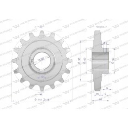 Grūdinto plieno grandinės ratas su 16 1 fi
