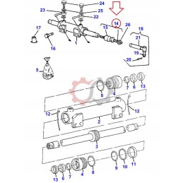 Pavaros jungtis 04376785 massey ferguson