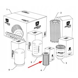 K0067055 variklio alyvos filtras