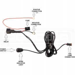 Darbo lempa 1xLED 805 lm 4w jungtis