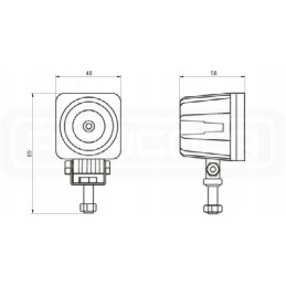 Darbo lempa 1xLED 805 lm 4w jungtis