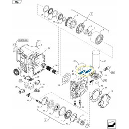 Hidrostatinės pavaros sandariklio korpusas 87593469 c