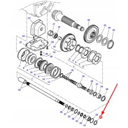 378229x1 priekinės ašies varančiojo veleno sandarinimo žiedas