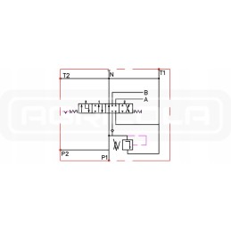 Hidraulinis skirstytuvas 1 sek 40l, plūduriuojantis ant valas