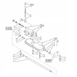 Tarpinė rankovė 37x42x24mm korpusas new holland 5116