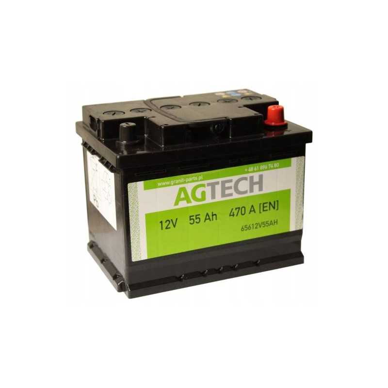 Vokiškas agtech akumuliatorius 12v 55ah 470a p