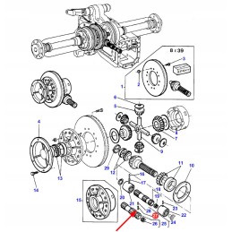 391226x1 diferencialo pavaros kaištis
