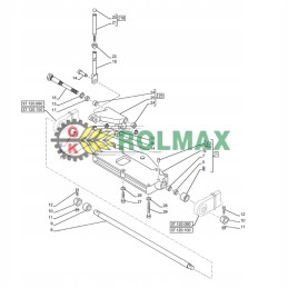 Tarpinė rankovė 37x42x24mm korpusas new holland 5116