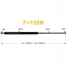 John Deere RE234165 durų dujų pavara