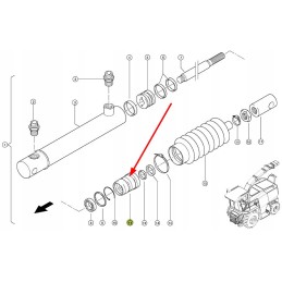 085307 0 hidraulinio cilindro galvutė