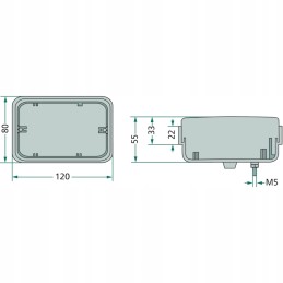 Hella posūkio signalo gabaritinė lemputė