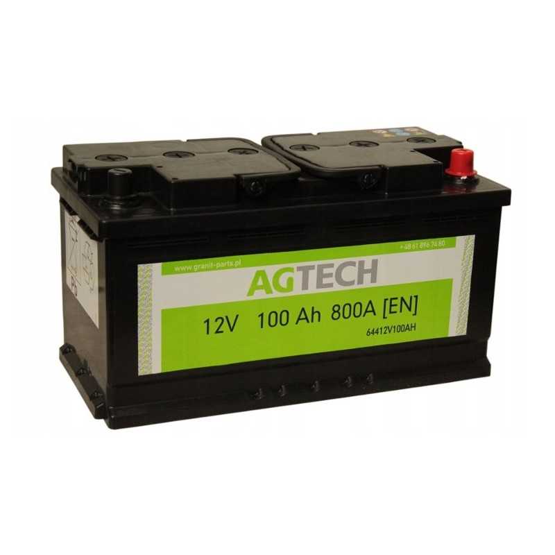 Vokiškas agtech akumuliatorius 12v 100ah 800a p