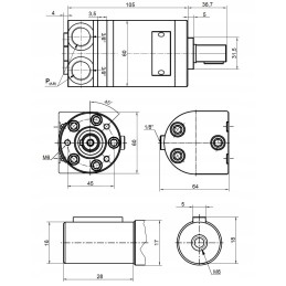 Hidraulinis variklis mms 8 c 16l 1950 aps./min