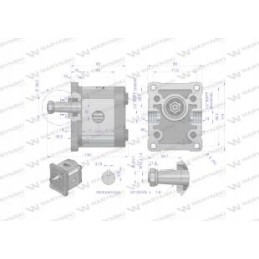Hidraulinis siurblys 8 0cm3 max 260bar Warynski