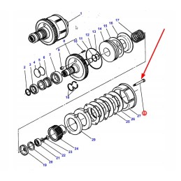 3010173x1 sankabos krepšio varžtas m6 x 50 mm