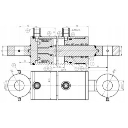 Hidraulinis cilindras tuzai 63x28, eiga 135