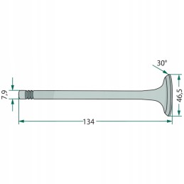 John Deere 38012063 granitinis įsiurbimo vožtuvas