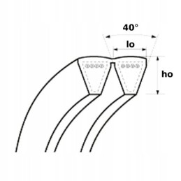Kombaino diržas 2b h 3280 df 01141608 deutz fahr