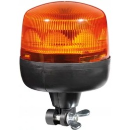 Apvali LED blykstės lempa 12 24v, užsukama, 8 le
