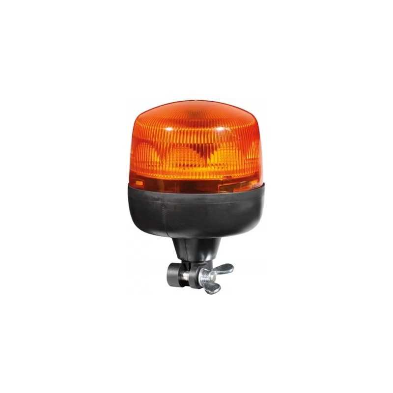 Apvali LED blykstės lempa 12 24v, užsukama, 8 le