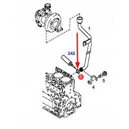 F119200090180 alyvos vamzdžio sandarinimo žiedas